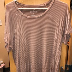 Striped, Pink Tee